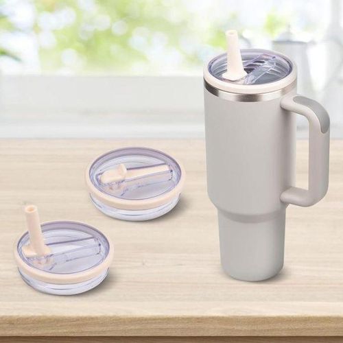 For Stanley 40oz Cup Straw Lid 4pcs /Set Rose Red