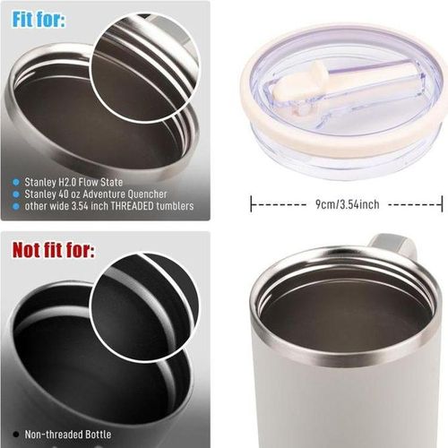 For Stanley 40oz Cup Straw Lid 4pcs /Set Rose Red