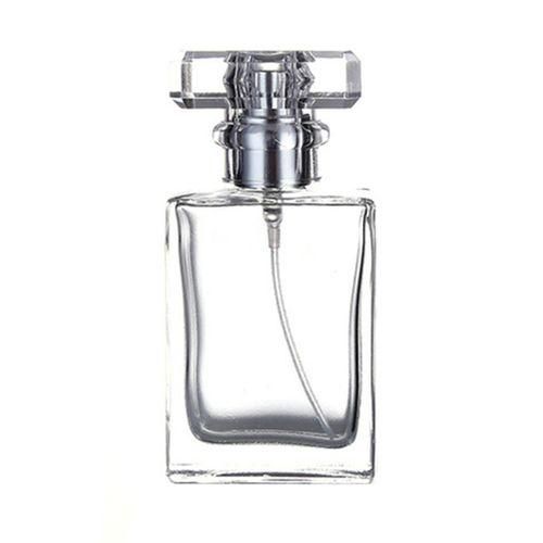 3050ml Portable Travel Square Refill Empty  Scent Spray Glass BottleTransparent