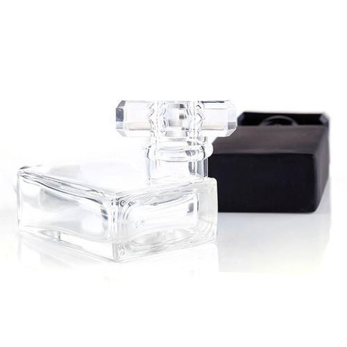 3050ml Portable Travel Square Refill Empty  Scent Spray Glass BottleTransparent