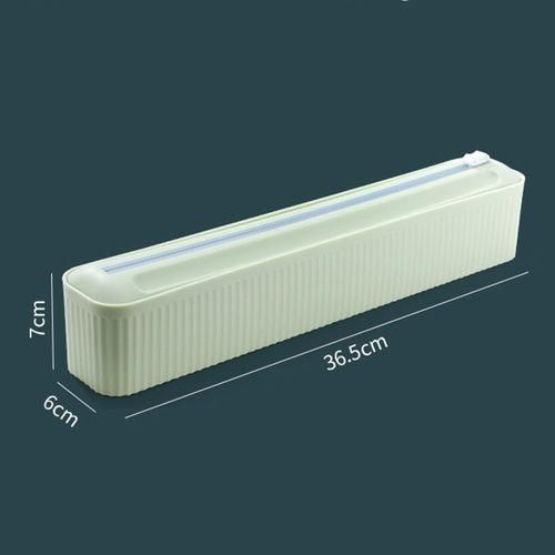 Cling Film Dispenser Wrapping Paper Cutter Home Kitchen Supply 1 Green