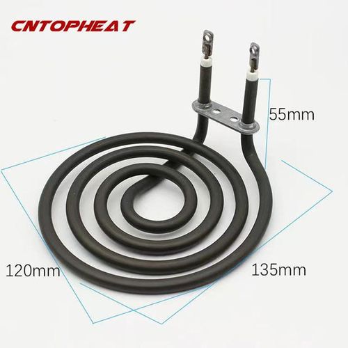 SUS304 220v Electric Tubular Heating Element Cook- Stove Surface Burner Air Coil Heater Replacement 1kw/1.2kw/1.5kw