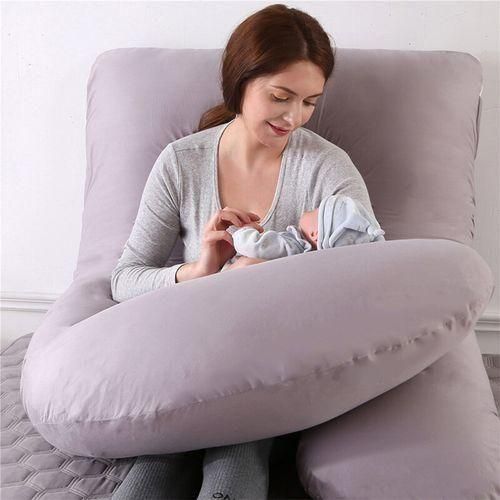 70130 Cm Multipurpose Pure Cotton U Shape Pillow Pregnancy Nursing Pillow Washable Pregnant Women
