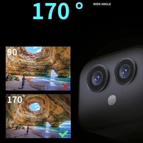4K WiFi Camera Wireless Monitor Camera Dual Lens 170° Wide