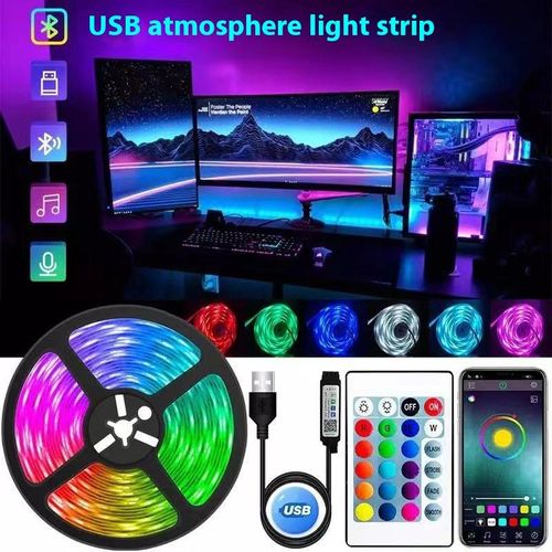 RGB Led flexible strip snake light kit with remote control
