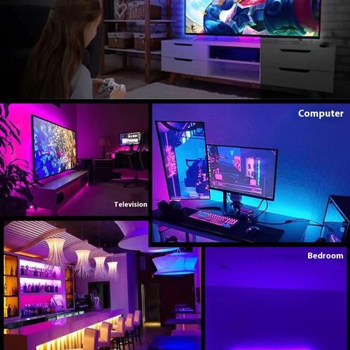 RGB Led flexible strip snake light kit with remote control