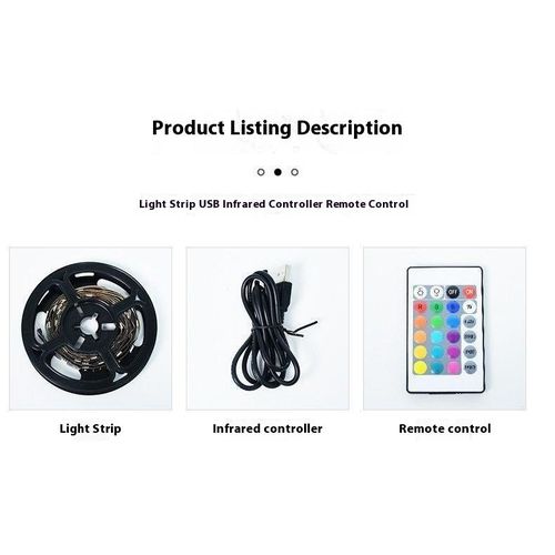 RGB Led flexible strip snake light kit with remote control
