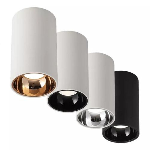 Surface Mounted Cylindrical Led Cob Downlight Gold Reflector 7w 10w 15w 18w Led Ceiling Bulbs Lamp Spot Led Downlight