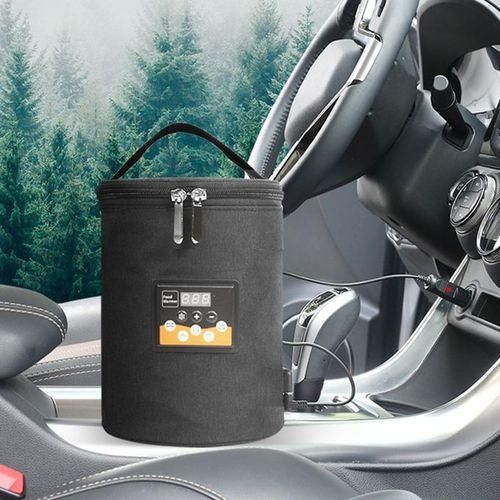 Milk Bottle Warmer Digital Display Lunch Bag Baby Bottle Bag Black