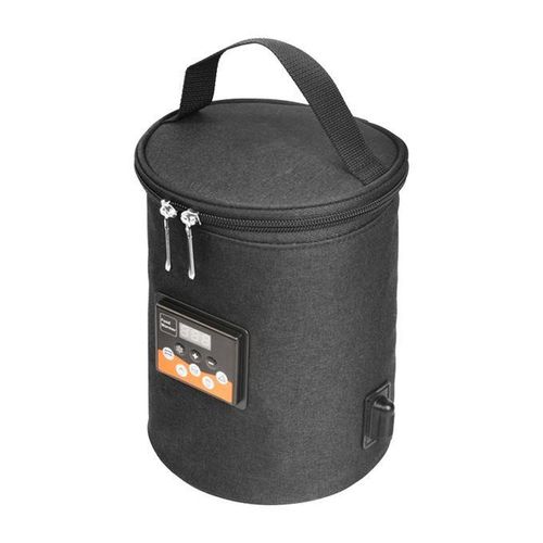 Milk Bottle Warmer Digital Display Lunch Bag Baby Bottle Bag Black