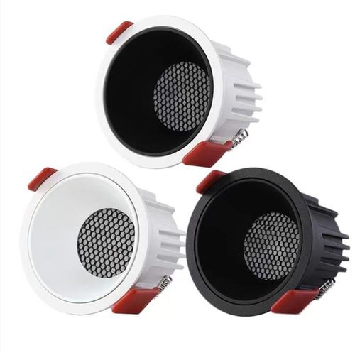 High Cri Deep Anti-Glare Led Cob Downlight Narrow Embedded Ultra-Thin Rose Gold Silver Dimmable Ceiling Aluminum Spotlight