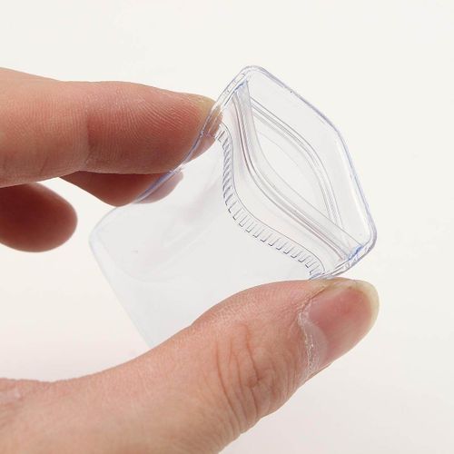50Pcs Reclosable Ziplock Bag Clear Plastic Bag Plastic Small Baggies 2''x1.5''