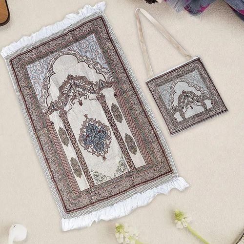 Cotton Islamic Muslim Prayer Mat Ramadan Gifts Soft Blanket For Women