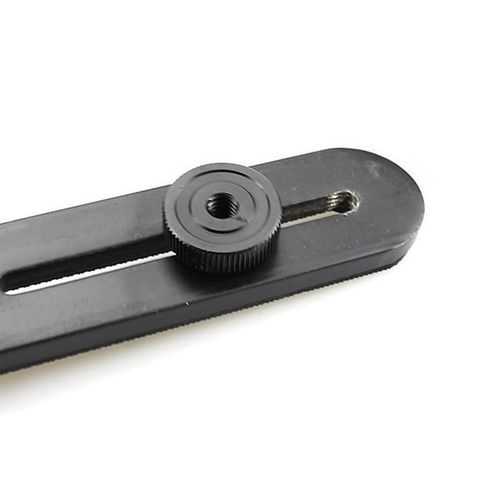 Dual Flash Hot Shoe Bracket One To Two Switcher Holder Bar Metal 1/4