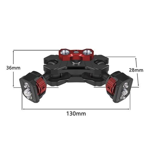 Dual Dia 20mm Ballhead Magic Arm With Arri Locating Pins 1/4" 3/8" Screw For A7c Xt4 Dslr Camera Cage Rig Monitor Mount Support