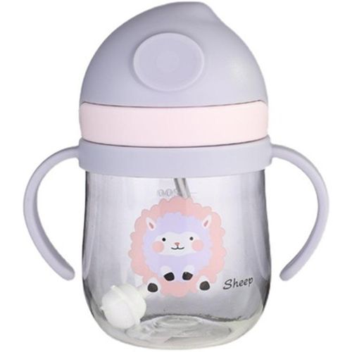 Children Kids Drinking Bottle Water Cup Cartoon Baby Feeding Cup Portable Outdoor Travel Leakproof Sports Straw Drinks / Multicolor NO5293