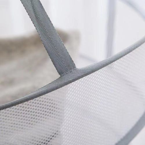 No 2-Tier Foldable Sweater Mesh Dryer, Potable Hanging Drying Rack Flat Clothes Drying Net Collapsible Laundry Hanging Mesh Rack
