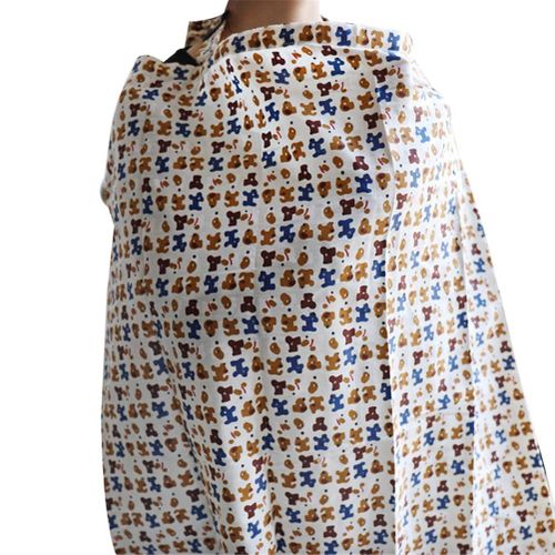 Nursing Cover Soft No See Through Nursing Breastfeeding Apron for Mother Baby New,Coffee Dog Style NO5114