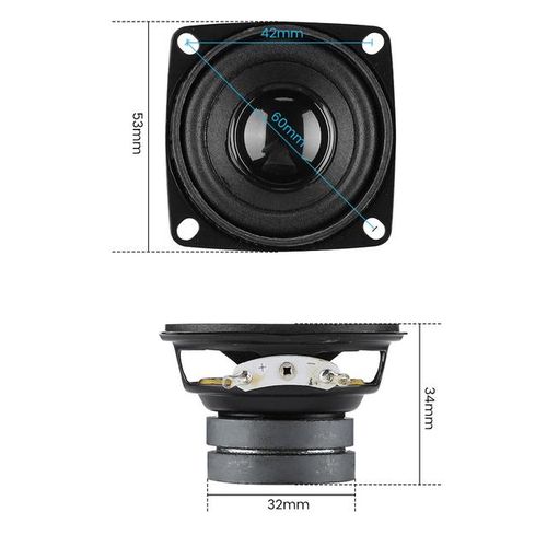 Aiyima 2pcs Mini Audio Portable Speakers 4 Ohm 8 Ohm 10w Full Range Double Magnetic Speaker Diy For Home Theater Sound System