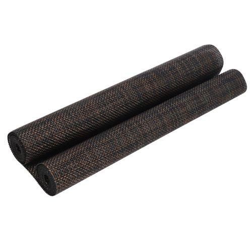 915 Generation 11.8X 70.8 Inches1 Table Runner and 6 Placemats, BlackBrow