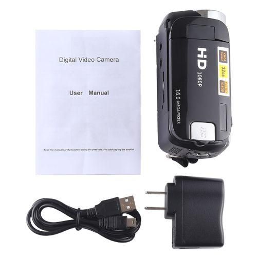 1080P HD 16X Digital Zoom 16.0 MP Digital Video Camera Recorder With 2.7 Inch LCD Screen(Black)
