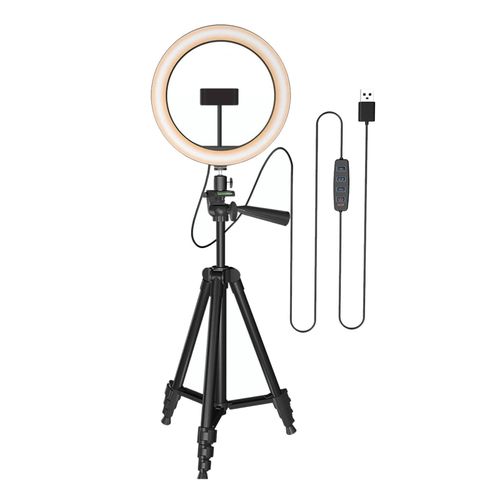 Selfie LED Ring Light Kit With Stand Dimmable Ringlight For Black