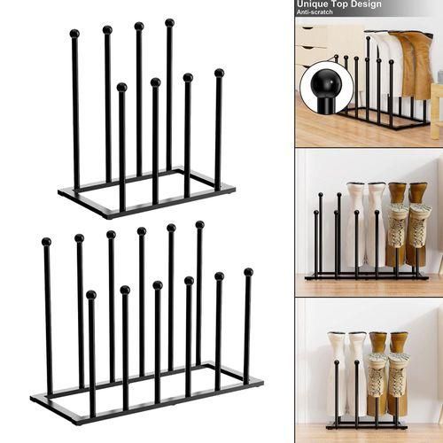 Shoe Organizer Modern Metal Boot Rack For Hallway Mudroom