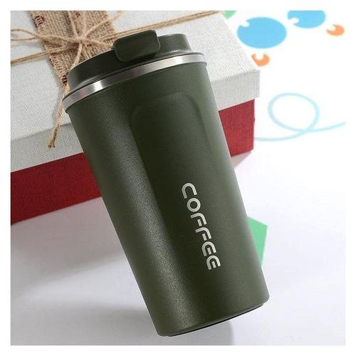 Double Stainless steel 304 Coffee Mug Car Thermos Mug Travel Thermo Cup-380ml Green-380ml Pink-380ml White-380ml Blue