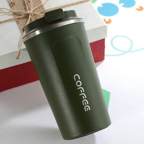 Double Stainless steel 304 Coffee Mug Car Thermos Mug Travel Thermo Cup-380ml Green-380ml Pink-380ml White-380ml Blue