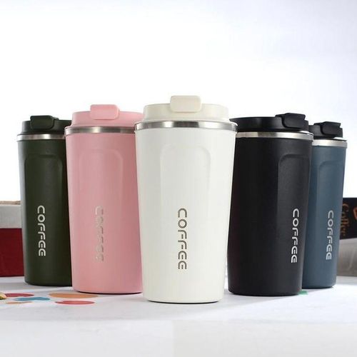 Double Stainless steel 304 Coffee Mug Car Thermos Mug Travel Thermo Cup-380ml Green-380ml Pink-380ml White-380ml Blue