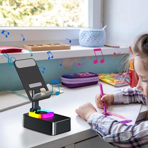 Wireless Sound Box Speaker 4 In 1 Collapsible Soundbar Stand Portable 360 Degree Rotation Cell Phone Sound Bar Stand Speakers