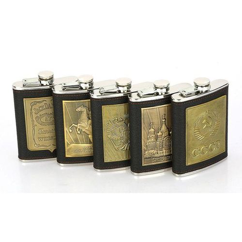 Portable Hip Flask Stainless Steel Pocket Alcohol Drink Whisky Vodka 1