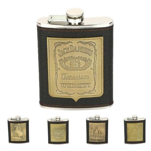 Portable Hip Flask Stainless Steel Pocket Alcohol Drink Whisky Vodka 1