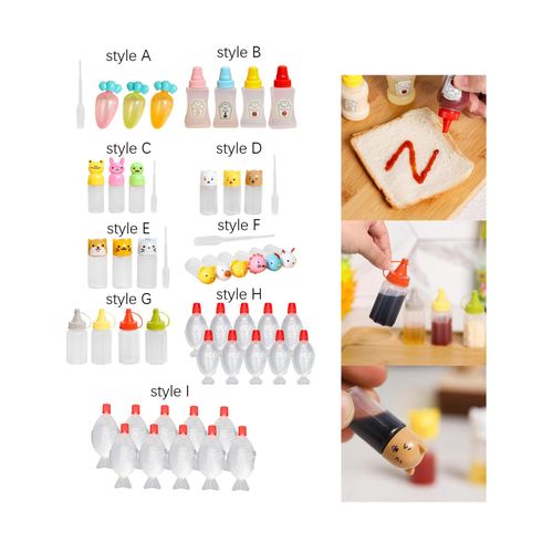 Mini Tomato Ketchup Bottle Sauce Salad Bottle Style A
