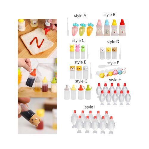 Mini Tomato Ketchup Bottle Sauce Salad Bottle Style A