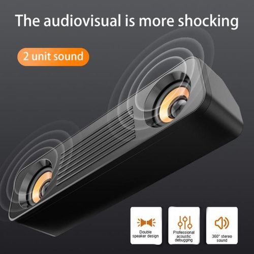 Wireless Speaker Abs Double Speakers Enjoy The Feeling Of Immersion Exquisite Knob Design Visual And Audio More Shocking