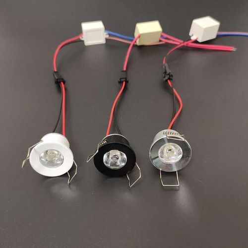 Ac/dc 12v Dimmable Led Mini Downlight 3000k 4000k 6000k Spot 1w For Ceiling Recessed Lamp Black Silver White
