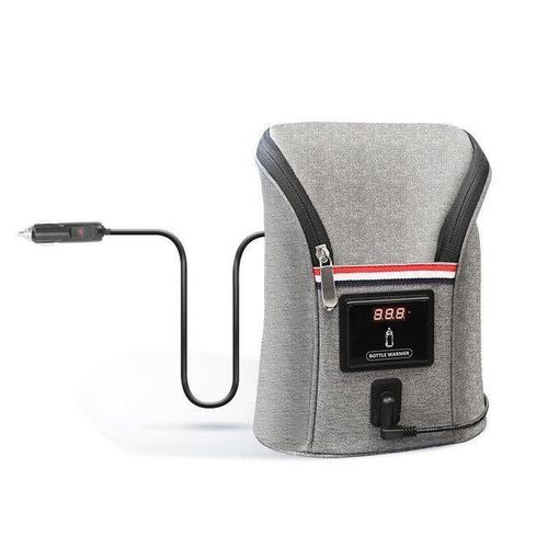 Lightweight Baby Insulate Double Milk Bottle Warmer Bag Car Portable Milk Breastmilk Storage Heater Infant Feeding Bottle Insulated Bag Travel Cover Insulation Thermostat Food Heater For Outdoor