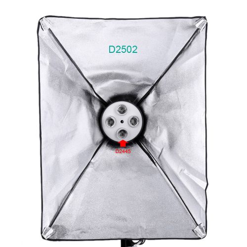 4 in 1 E27 Base Socket Light Lamp  Holder Adapter for Photo