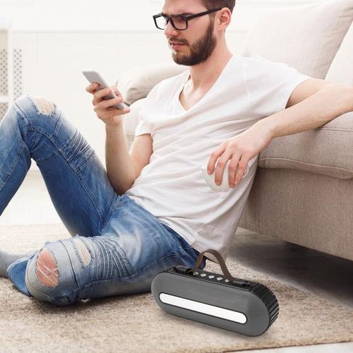 H06 Bluetooth Speaker Sound Box Wireless Speaker Bass Subwoofer Support Fm Radio Aux Tf Usb Microphone Factory Custom Ktv
