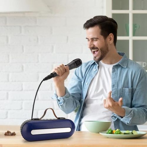 H06 Bluetooth Speaker Sound Box Wireless Speaker Bass Subwoofer Support Fm Radio Aux Tf Usb Microphone Factory Custom Ktv