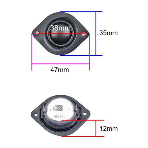 Ghxamp For Jbl Flip 6 Generation Silk Film Tweeter 4ohm 10w Neodymium Speaker 1pairs