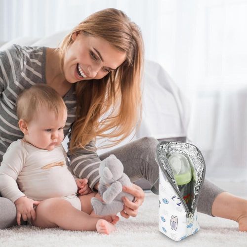 Portable Baby Milk Bottle Bag Easy to Use Keep Warm Carrying Sleeve Pouch Suitable for Toddler Outdoor