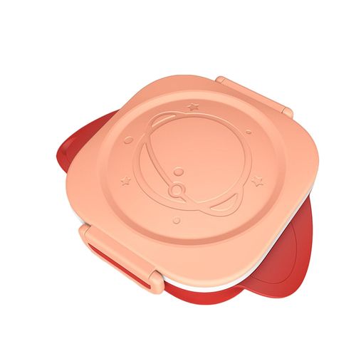 Split Compartment Lunch Box Non-toxic and Odorless Suitable for Children Baby,Pink NO5116