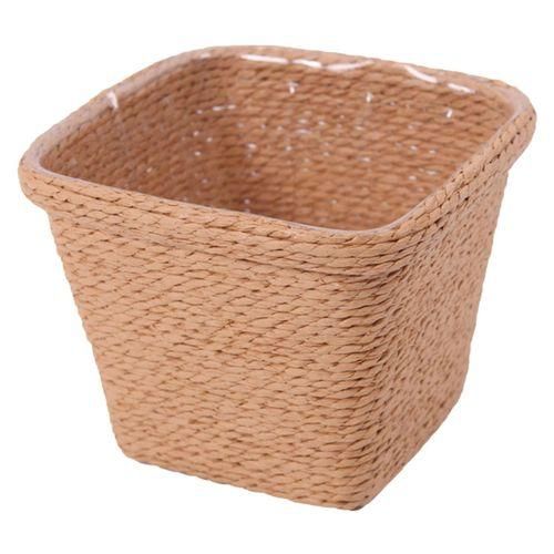 Jute Rope Hanging Planter Wicker Storage Baskets For Pantry Laundry