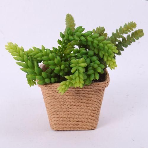Jute Rope Hanging Planter Wicker Storage Baskets For Pantry Laundry