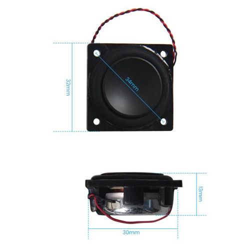 Aiyima 2 Pcs 32mm Full Range Speaker 4 Ohm 3w Neodymium Magnetic Loudspeaker High Temperature Resistant Diy Home Theater