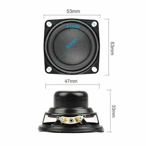 2pcs 2 Inch Full Range Speaker 4 Ohm 10w Bluetooth-Compatible Speaker 53mm Speaker For Jbl Charge 3 Multimedia Speakers