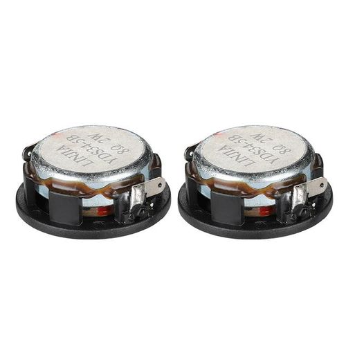 Aiyima 34mm 8 Ohm 2w Full Frequency Mini Speaker Neodymium Magnetic Audio Speaker Aluminum Basin Rubber Edge Loudspeaker 2pcs
