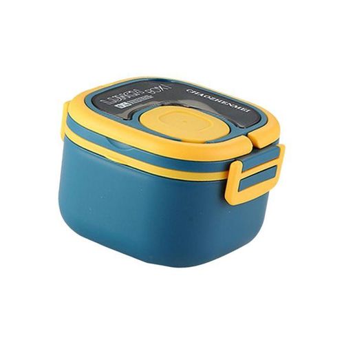 Lunchbox Hot Or Cold Food Storage Snack Box Container For Steel Blue